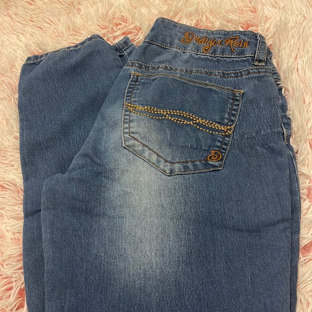 Indigo rain jeans